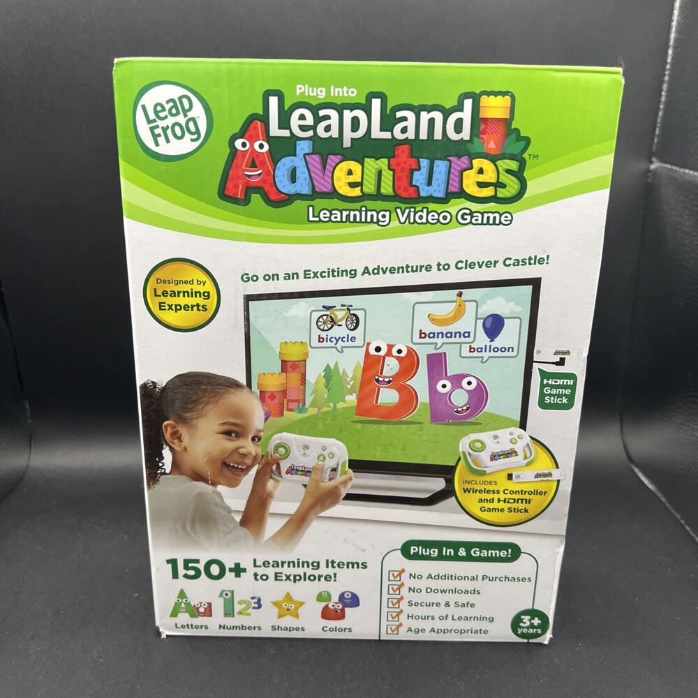 New LeapFrog LeapLand Adventures Learning Interactive TV Based Video Game HDMI